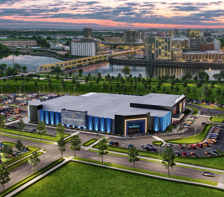 cedar crossing casino exterior